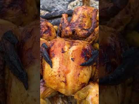 full chicken BBQ ready to serve #shorts #youtubeshorts #chicken #justcut