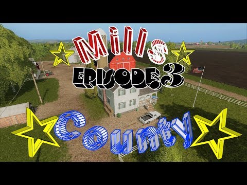 Farming Simulator 2017-Ep.3 Mills County Map Combine Downtime ⏰👍🏿