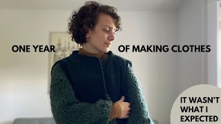 What I learned after I made my own clothes for one year | Sewing a me-made wardrobe