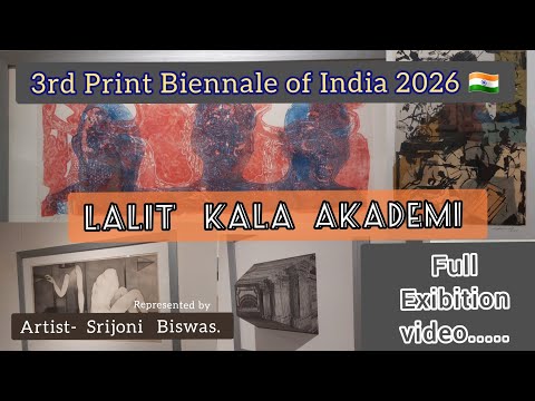 3rd Print Biennale of India 2026  🇮🇳. #LalitKalaAkademi  #linocutprint #printmaking #Biennale #art