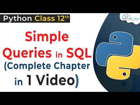 COMPLETE CHAPTER- Simple Queries in SQL Class 12 | Mysql/SQL Elements in Class 12 |Python Class 12
