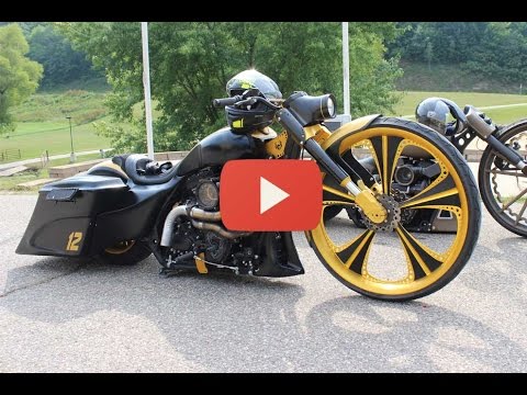 S&S Cycle at Hot Bike Tour 2014 - Len Edmondson - Azzkikr Custom Baggers