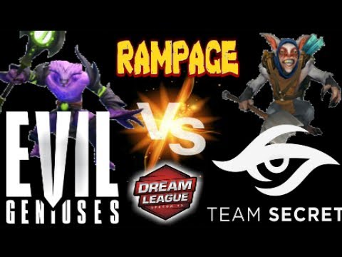 EVIL GENIUSES VS TEAM SECRET — GAME 2 -Meepo RAMPAGE!! - DreamLeague Leipzig Major