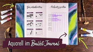 3 Lösungen für AQUARELL im BULLET JOURNAL