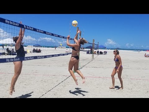 WOMEN'S BEACH VOLLEYBALL | Women's A Division Pool | Dig the Beach | Fort Myers FL Video