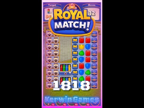 Royal Match Level 1818 - No Boosters Gameplay
