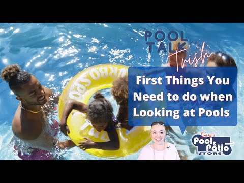 Pool Talk   First Things to Do Swimming Pool