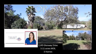 FOR SALE: 3.11 acres MOL - 3 Homes - Perry, FL - Contact Hope Webb, Broker/Owner 850.838.7640