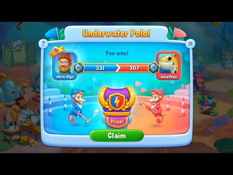 @Fishdom Atlantis Cup Stage 53. Won Underwater Polo.