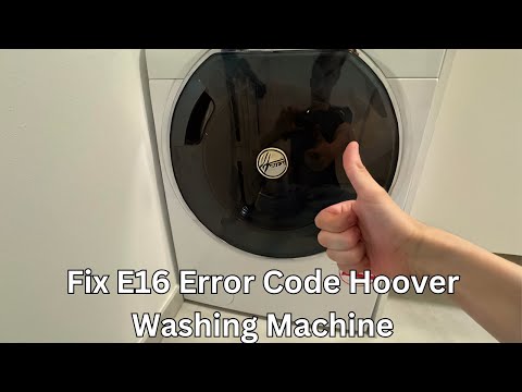 How To Fix E16 Error Code in Hoover Washing Machine (Step By Step)