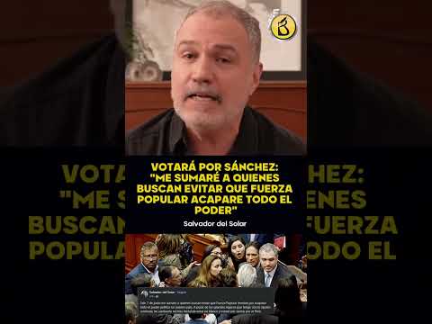 ¡GOLPE DURO PARA KEIKO! | Salvador Del Solar anuncia voto por Sánchez para frenar a Fuerza Popular