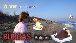 WINTER AT THE BEACH, BURGAS, BULGARIA