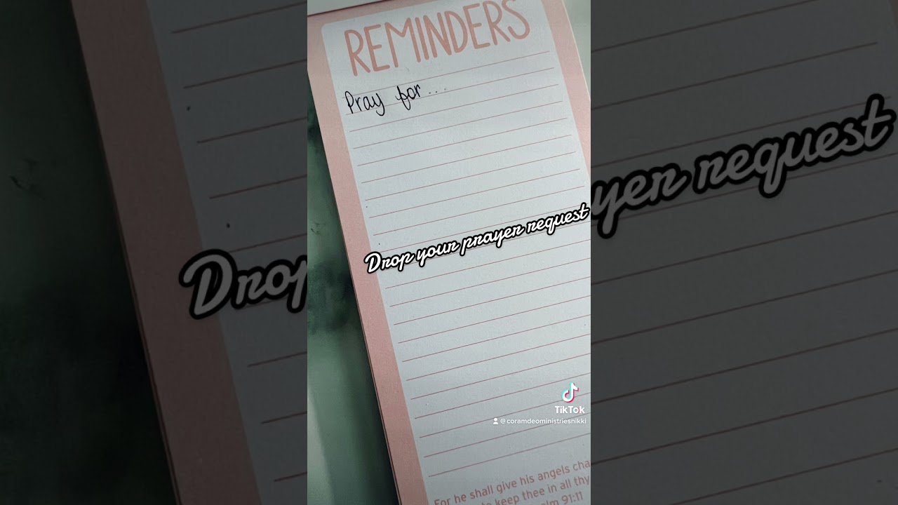 Drop your prayer request below