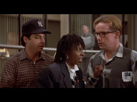 JUMPIN' JACK FLASH Whoopi Goldberg dir. Penny Marshall Jon Lovitz Phil Hartman | SCENE