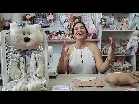 Aula de uma linda Ursinha Porta fralda e Pijama