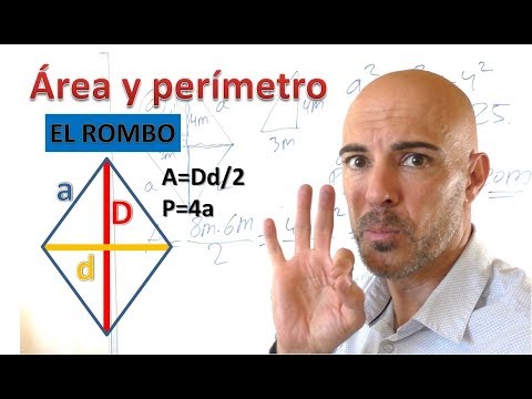 HALLAR EL ÁREA Y EL PERÍMETRO DE UN ROMBO (conociendo las diagonales)