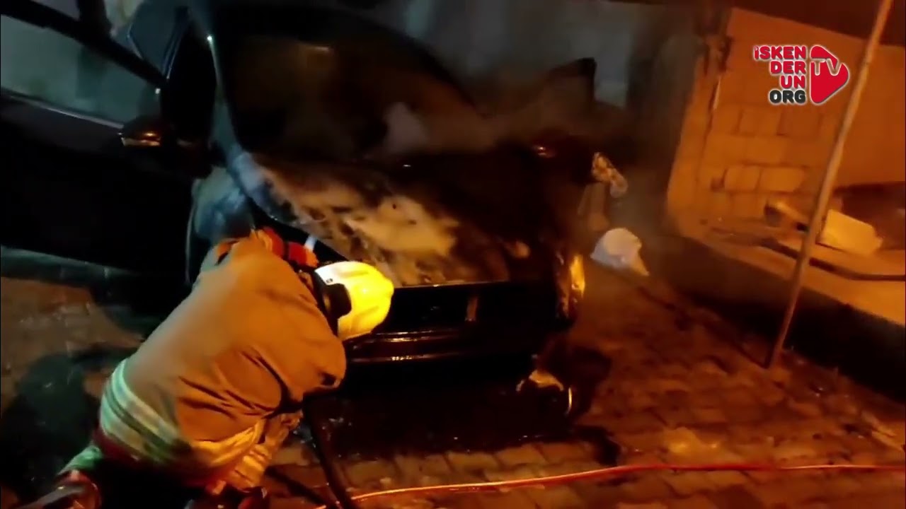 Araç Yangını Korkuttu