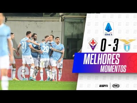 LAZIO ENFIA 3 NA FIORENTINA FORA DE CASA E VOA NO ITALIANO | MELHORES MOMENTOS