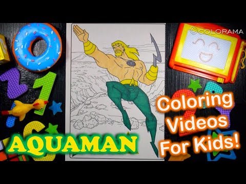 Coloring Videos for Kids: AQUAMAN