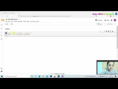Adding Two Numbers In Python Google Colab