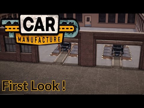 Car Manufacture First look. A car company tycoon game