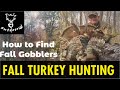 FALL TURKEY HUNTING How To Find Fall Gobblers