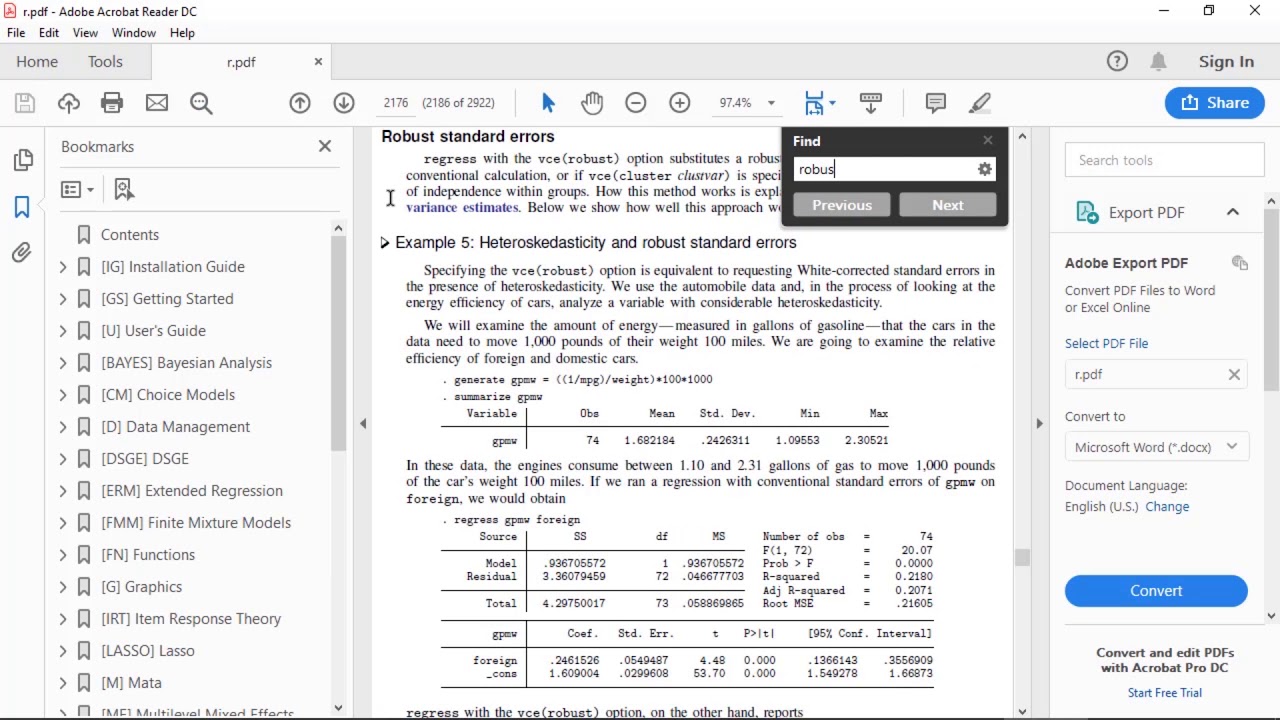 PDF documentation in Stata 16