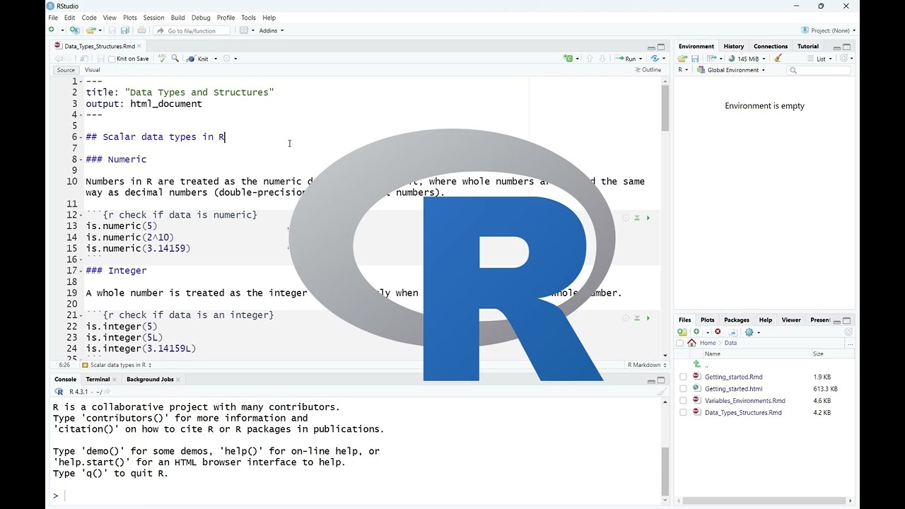 R Programming 101 - 03 Data Types and Structures