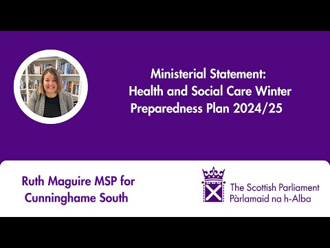 Ministerial Statement: Health and Social Care Winter Preparedness Plan 2024/25
