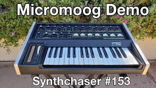 Video thumbnail for Moog Micromoog Demonstration - Synthchaser #153 by Synthchaser