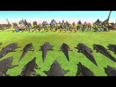 PURUSSAURUS & MACHIMOSAURUS REX VS FACTION similliar price - Animal Revolt Battle Simulator