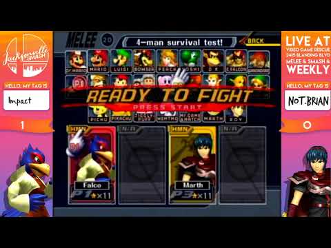 Jax Smash Weekly 1/4 - Impact(Falco) vs. Not.Brian(Marth) Winners R2