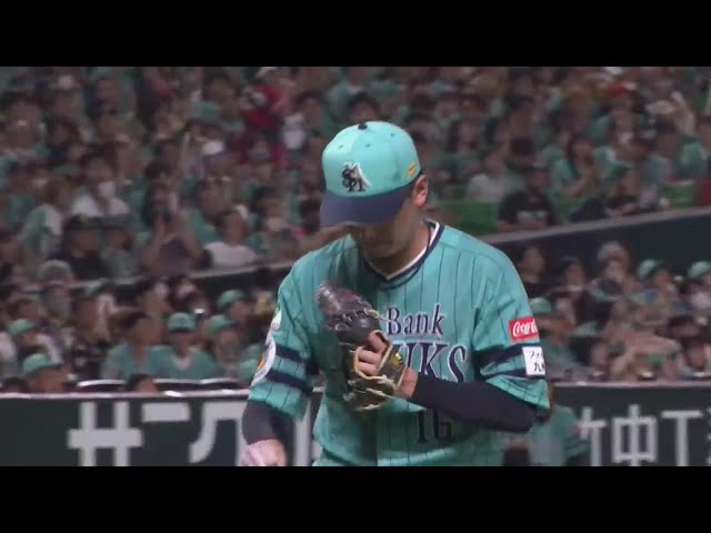 【8回表】ホークス・東浜巨 気迫のこもる投球で8回9奪三振!! 2023年7月16日 福岡ソフトバンクホークス 対 オリックス・バファローズ