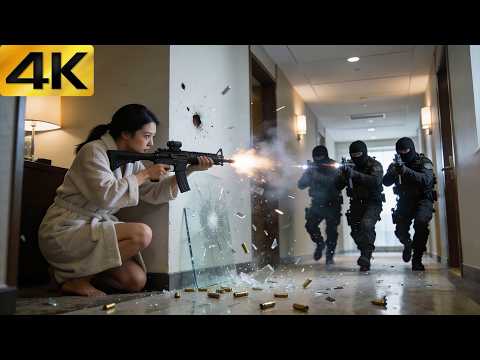 【4K】2026 Action Movie: Terrorists Raided the Resort, But A Lady Commando Was on Vacation Inside!