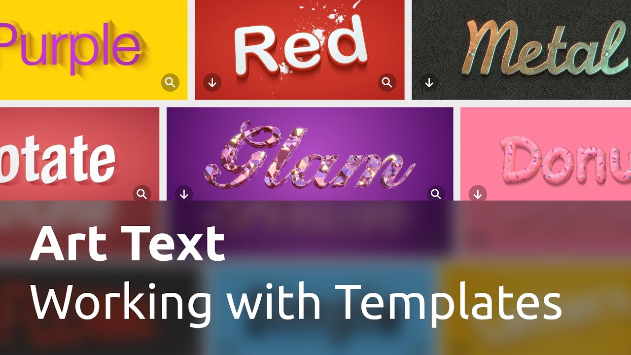 Working with Text Effect Templates - Art Text 4 Tutorial
