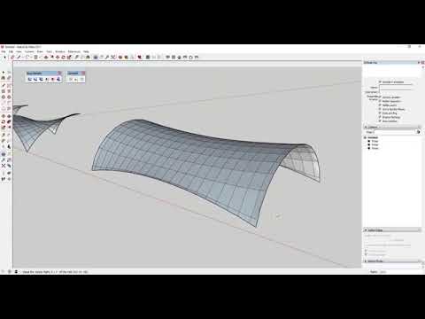 Modeling Tensile Structures with Soap Skin and Curviloft   SketchUp Extension Tutorials