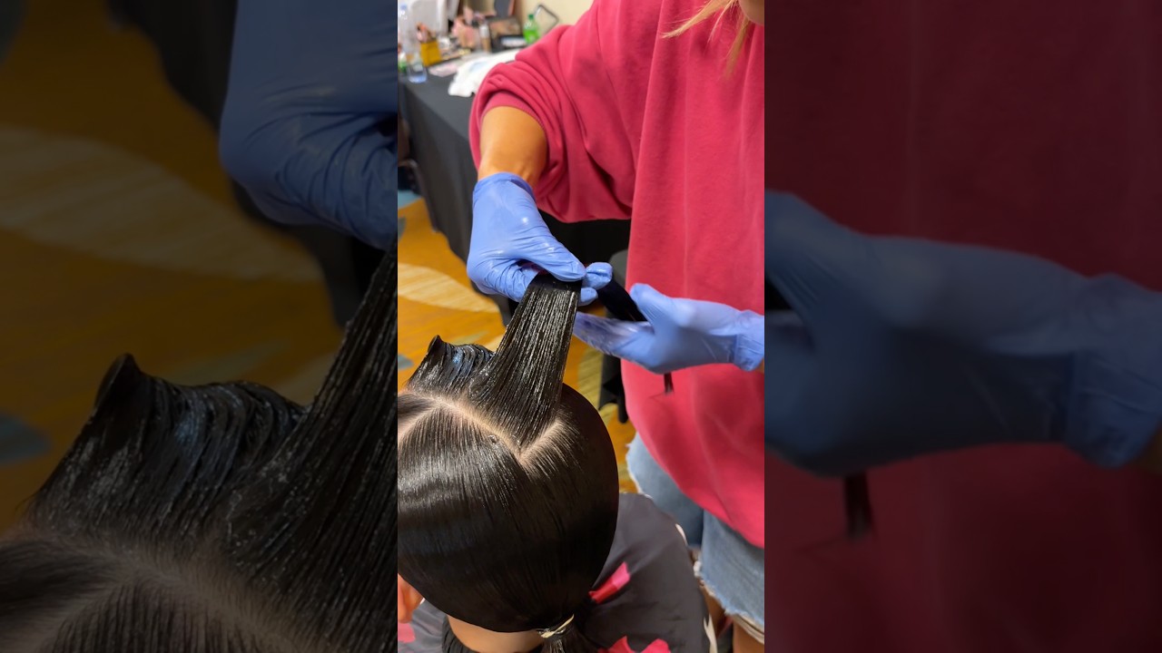 The prettiest hair wave on YouTube #asmr #asmrhair #hairtok #hairstyle