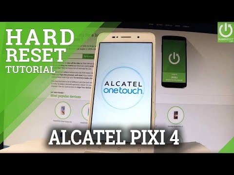 How to Hard Reset ALCATEL Pixi 4 - Master Reset / Restore Android