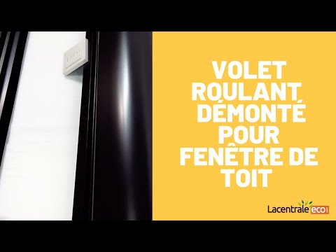 Volet roulant démonté pour fenêtre de toit ROTO
