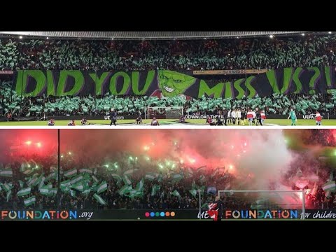 CHOREO & PYROSHOW FEYENOORD FANS AGAINST SLAVIA PRAHA || FEYENOORD VS SLAVIA PRAHA (30/09/2021)