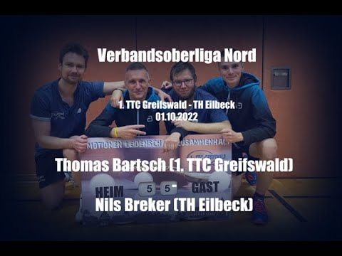 VOL 2022/23: T. Bartsch (1. TTC Greifswald) - N. Breker (TH Eilbeck)