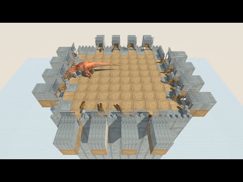 TIGER FEEDING ZONE on Tower vs ALL UNITS Animal Revolt Battle Simulator