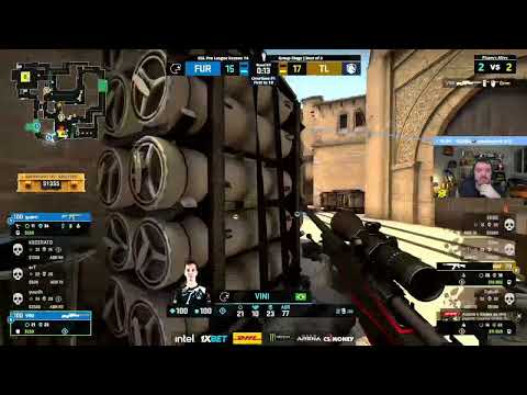 VAC DO VINI DEIXOU O GAULES SEM PALAVRAS - FURIA X TEAM LIQUID ESL PRO LEAGUE