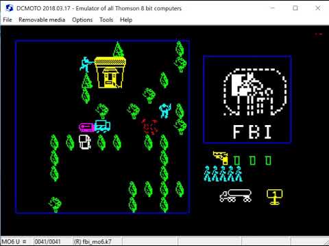 FBI - Thomson MO6 - DCMOTO Version 2018.03.17 emulator