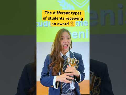The different types of students receiving an award 🏆