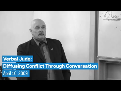 Verbal Judo: Diffusing Conflict Through Conversation
