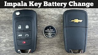 How To Replace CHEVY IMPALA Remote Key Fob Battery 2014 - 2020 DIY Change Replacement Key Batteries