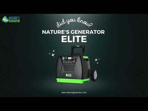 Did You Know? (Nature's Generator Elite 1200wh)