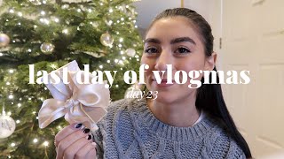 Vlogmas Day 23 | getting organised & wrapping presents | last day of vlogmas