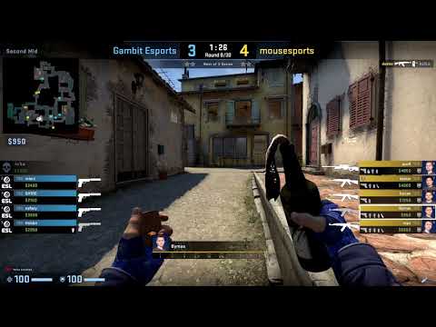 CSGO POV mousesports Bymas vs. Gambit on Inferno - 24 frags